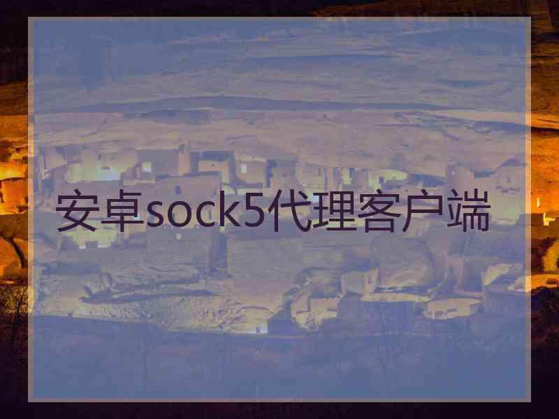 安卓sock5代理客户端