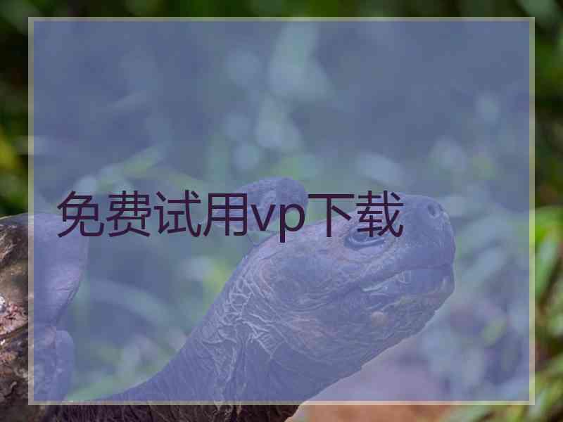 免费试用vp下载