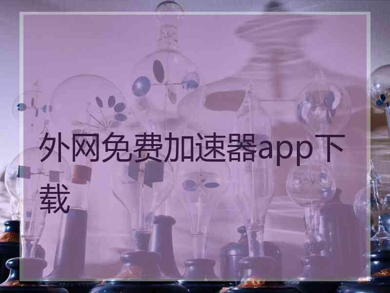 外网免费加速器app下载