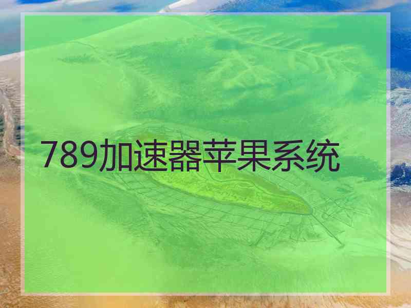 789加速器苹果系统