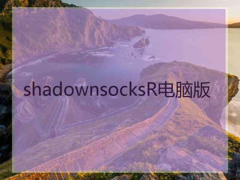 shadownsocksR电脑版