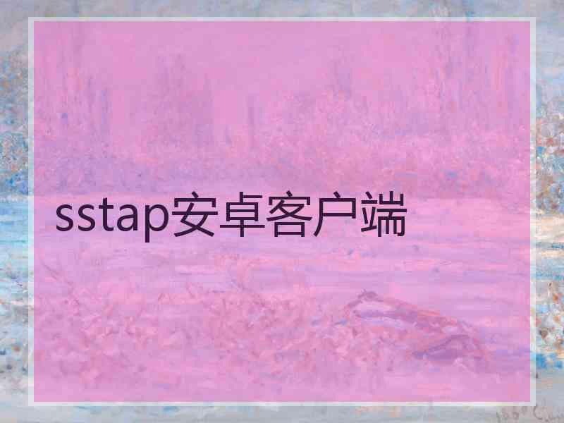 sstap安卓客户端