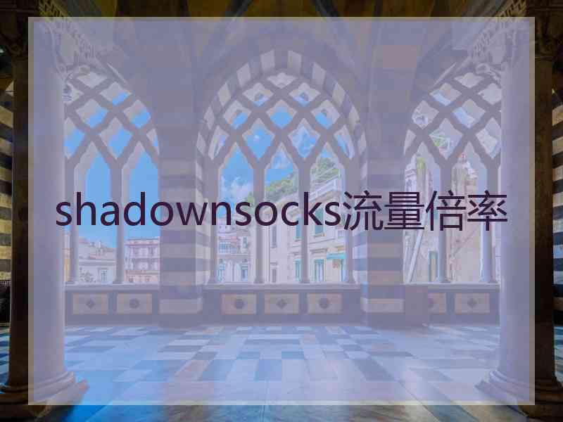 shadownsocks流量倍率