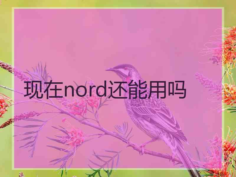 现在nord还能用吗