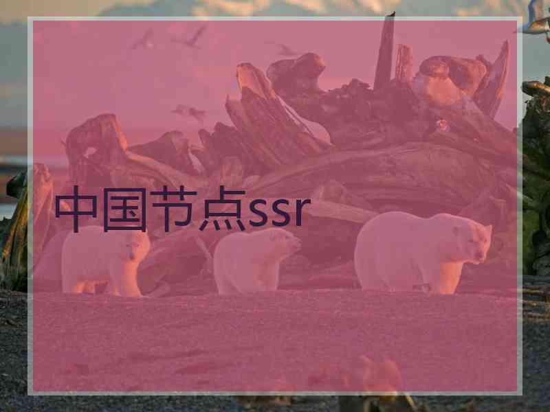 中国节点ssr