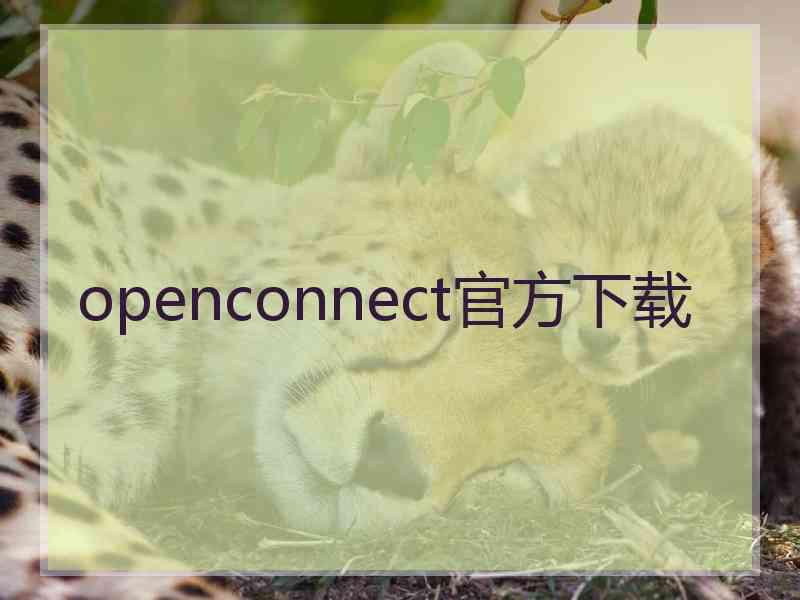 openconnect官方下载