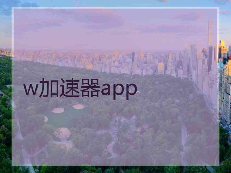 w加速器app