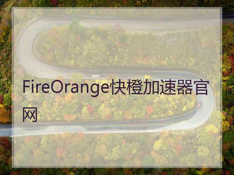 FireOrange快橙加速器官网