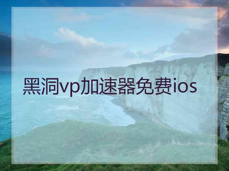 黑洞vp加速器免费ios