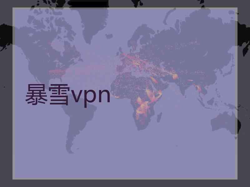 暴雪vpn