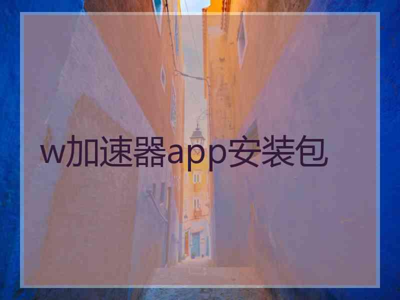 w加速器app安装包