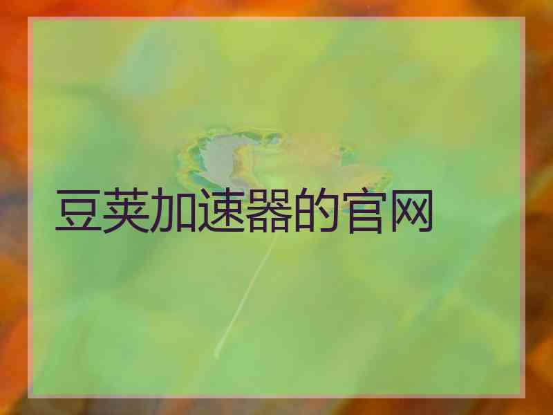 豆荚加速器的官网