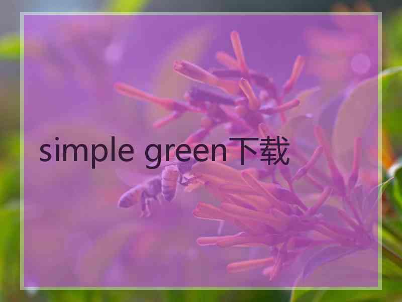 simple green下载