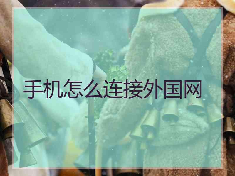 手机怎么连接外国网