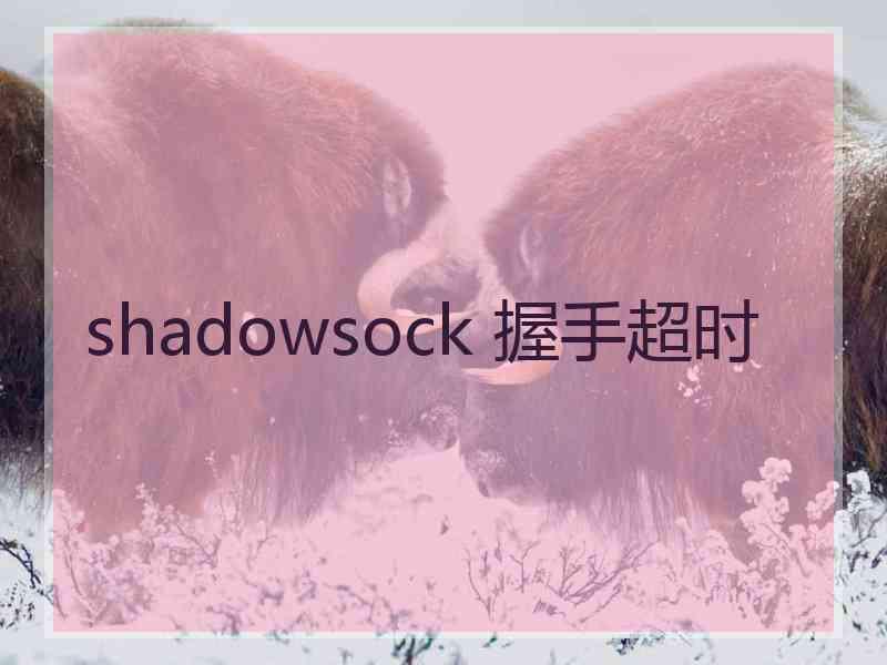 shadowsock 握手超时