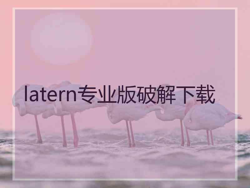 latern专业版破解下载