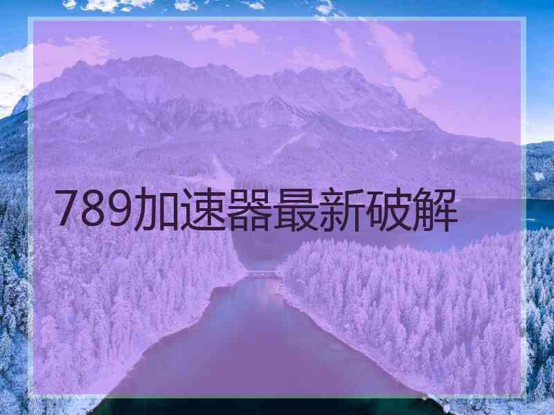 789加速器最新破解