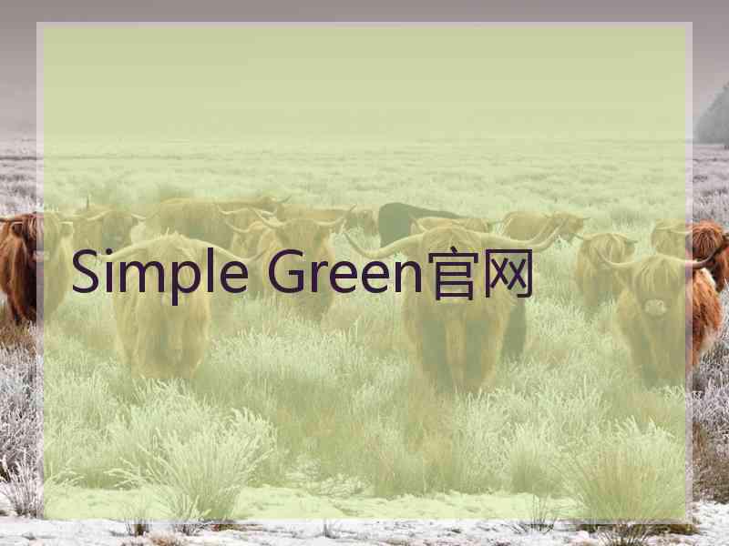 Simple Green官网