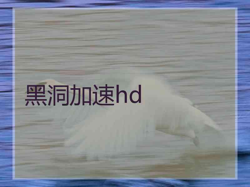 黑洞加速hd