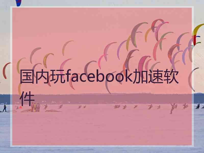 国内玩facebook加速软件