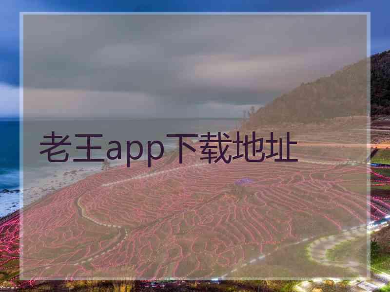 老王app下载地址