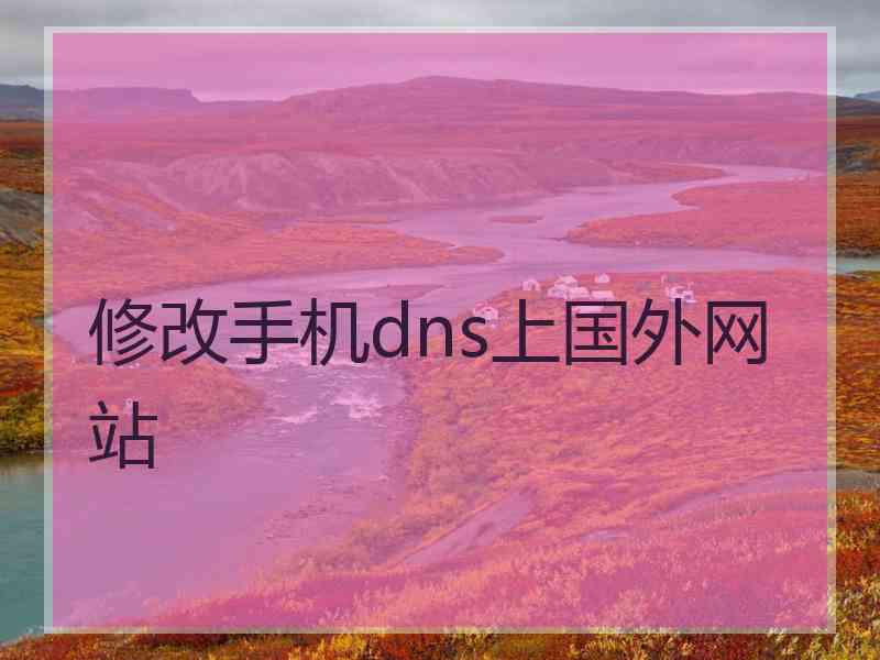 修改手机dns上国外网站