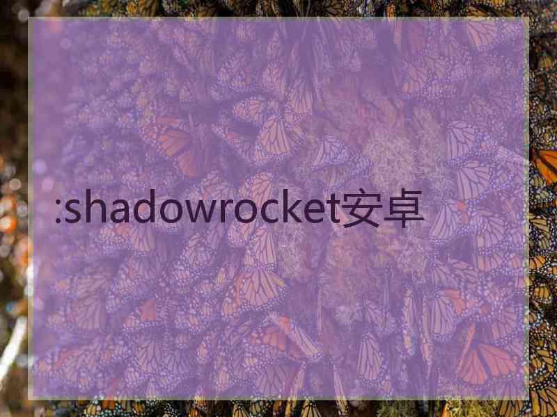 :shadowrocket安卓