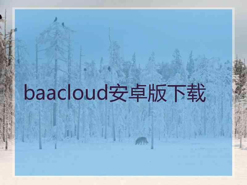 baacloud安卓版下载