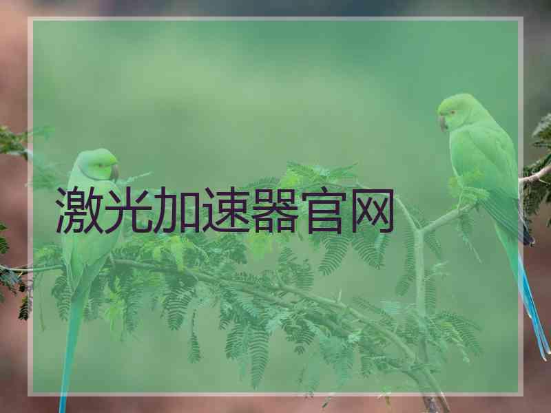 激光加速器官网