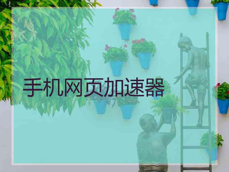 手机网页加速器