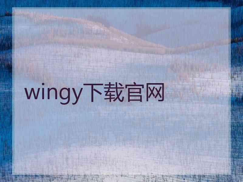 wingy下载官网