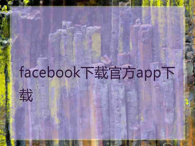 facebook下载官方app下载